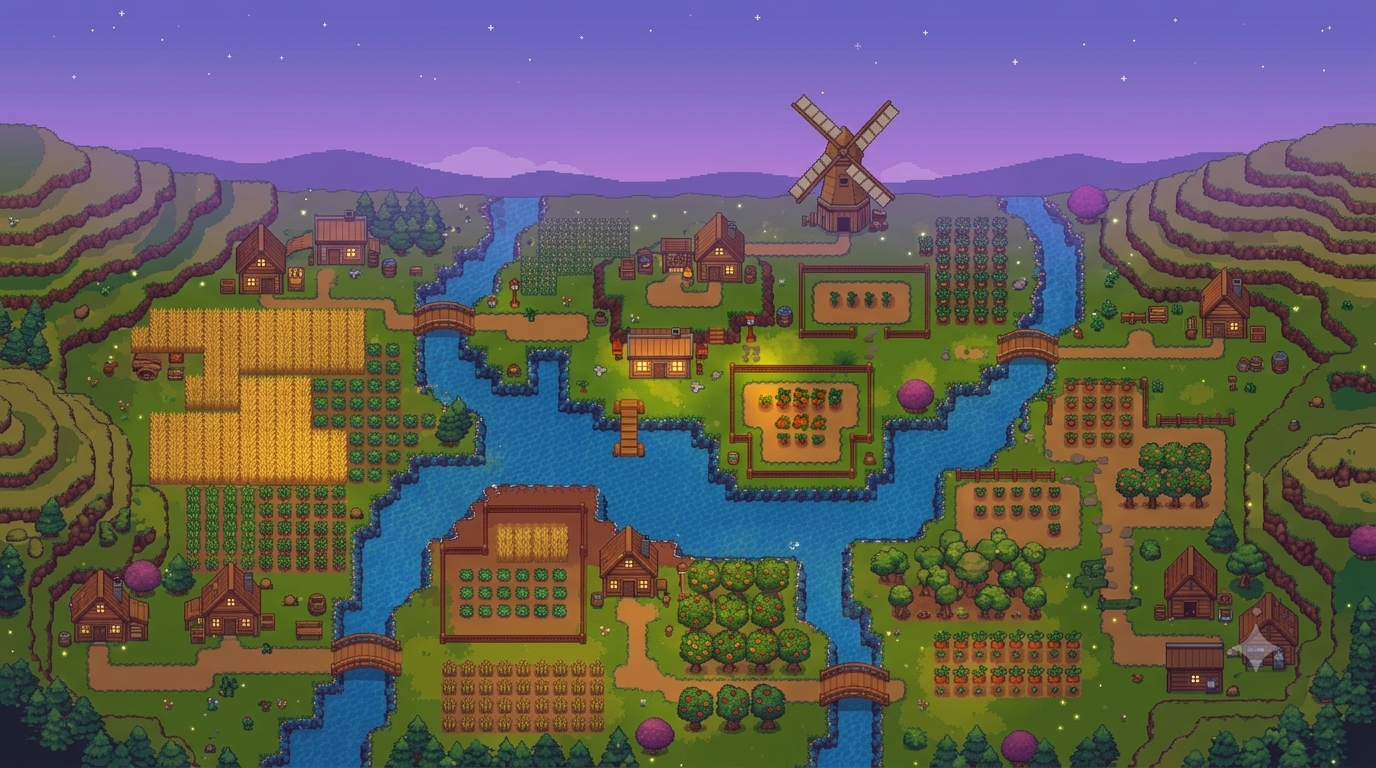 Yield Fields Valley Map